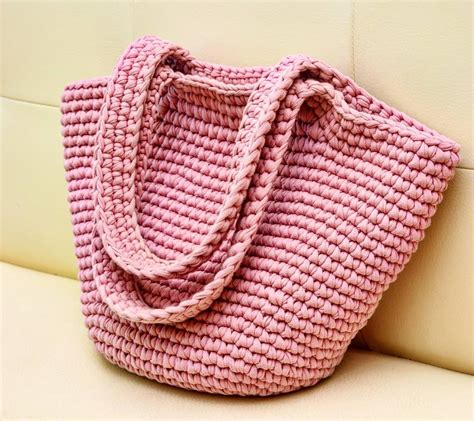 bolsa de croche barbante grande